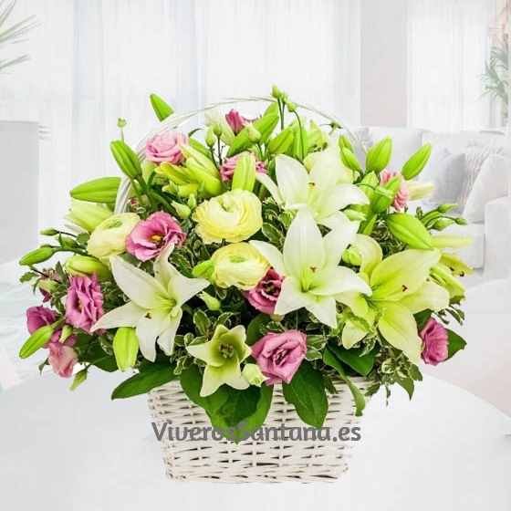 Cesta con Lilium